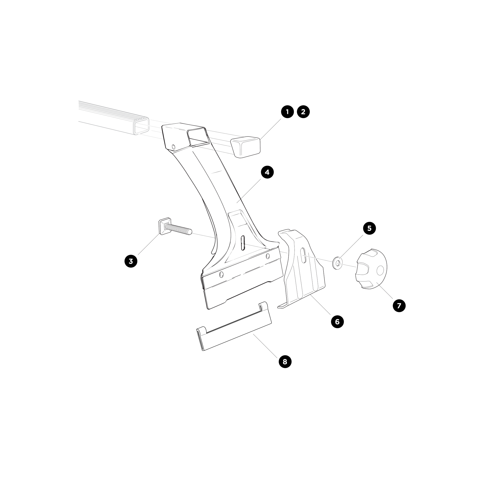 Thule 952 csomagtartó talp Thule 952 csomagtartó talp