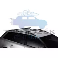 Thule SmartRack 1270 acél csomagtartó rúd és talp, fekete