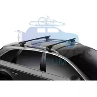 Thule SquareBar Evo 712300 acél tetőcsomagtartó rúd, fekete