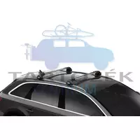 Thule Wingbar Edge 95 cm tetőcsomagtartó integrált tetősines Peugeot típusokra (THU_720600_KIT6068_721400_721300)