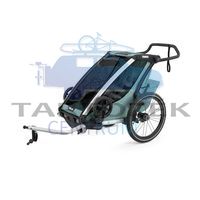Thule Chariot Sport 1 10202022 Multifunkciós gyermekszállító, alumínium/világos kék