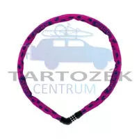 ABUS lakat AB_86810 Steel-O-Chain 4804C/75 pink jel-kódos