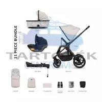 VENICCI Tinum Edge multifunkcionális babakocsi 3 az 1-ben (Teljes Utazási Rendszercsomag), bézs