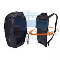 Kerékpártáska és hátizsák 3205091 Paramount Pannier 26L, fekete