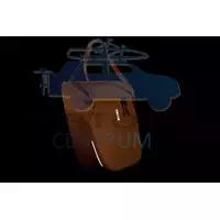 Thule Chasm 3205472 kerékpáros hűtőtáska InLock rendszerrel 21L, dusted orange