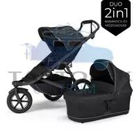 Thule Urban Glide 3 babakocsi+mózeskosár 2az1-ben, black