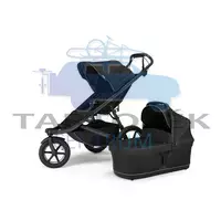 Thule Urban Glide 3 babakocsi+mózeskosár 2az1-ben, black