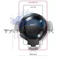 Bury PowerCharge USB konzol, vezetékes töltéssel