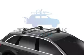 Thule Wingbar Edge tetőcsomagtartó integrált tetősines autókhoz, fekete (THU_720600_KIT6028_721420_721420)