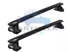 Thule Wingbar EVO alumínium tetőcsomagtartó normáltetős autókhoz, fekete (THU_710500_KIT5009_711320)