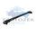 Thule Wingbar Edge 108 cm x 108 cm tetőcsomagtartó tetőkorláttal ellátott autókhoz, fekete (Dacia típusokra (THU_720400_711120_711120)