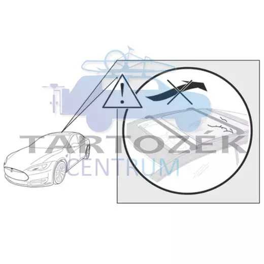 Thule Wingbar Edge 9596B alumínium csomagtartó rúd és talp, fekete