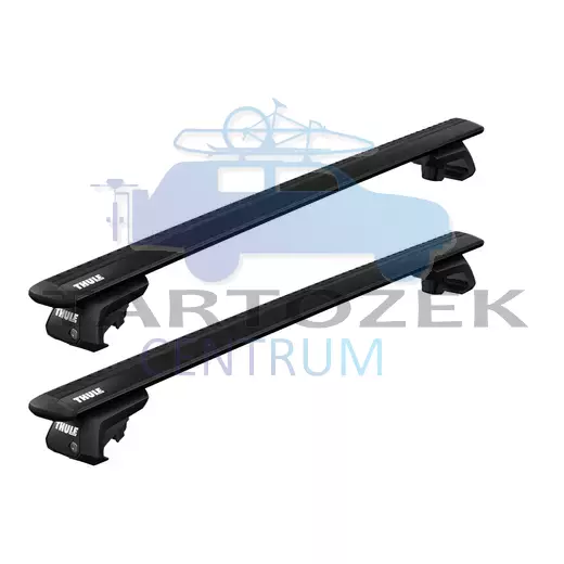 Thule Wingbar EVO alumínium tetőcsomagtartó tetőkorláttal ellátott autókhoz, fekete (THU_710400_711420)