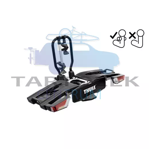 Thule EasyFold XT FIX4BIKE F 966500 2-es kerékpártartó vonóhorogra, Fekete