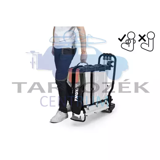 Thule EasyFold XT FIX4BIKE F 966500 3-as kerékpártartó vonóhorogra, Fekete