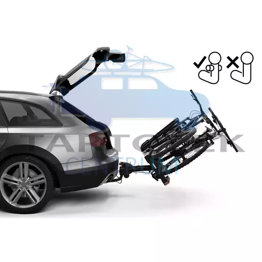 Thule EasyFold XT FIX4BIKE F 966500 2-es kerékpártartó vonóhorogra, Fekete