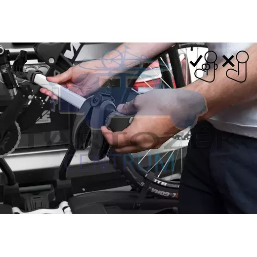 Thule EasyFold XT FIX4BIKE F 966500 2-es kerékpártartó vonóhorogra, Fekete