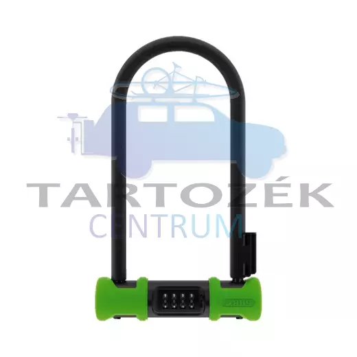 ABUS számzáras U-lakat AB_86740 Ultra Combo 410C/170HB230 zöld SH34 tartóval