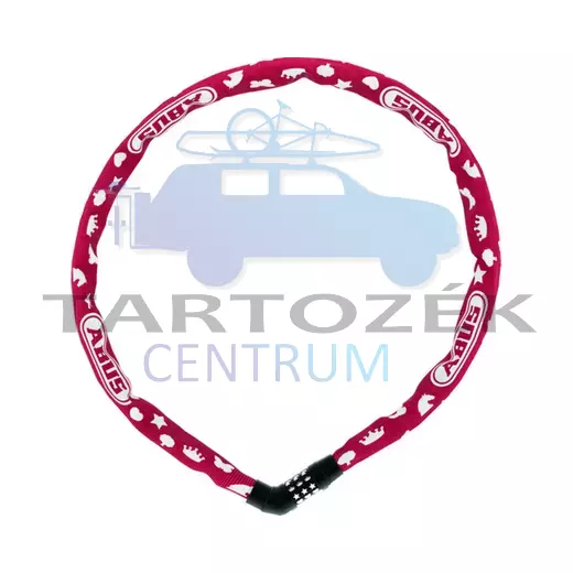 ABUS lakat AB_87499 Steel-O-Chain 4804C/75 piros jel-kódos