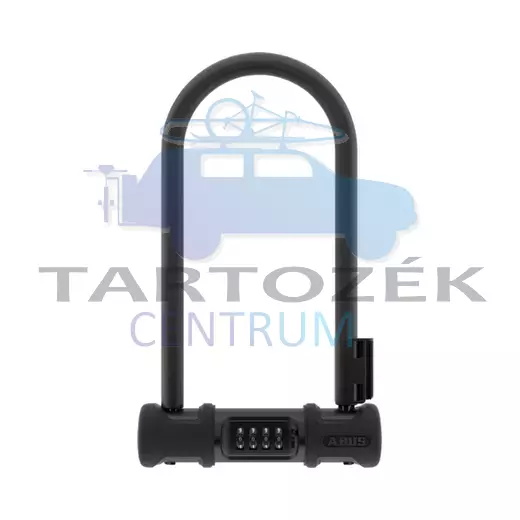 ABUS számzáras U-lakat AB_87787 Ultra Combo 410C/170HB230 fekete SH34 tartóval