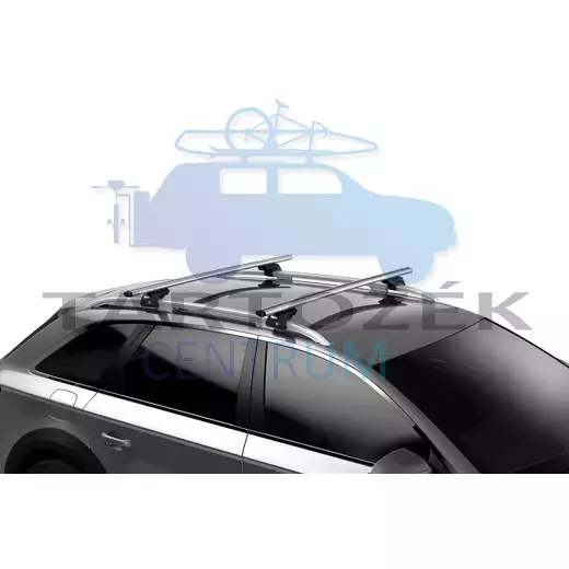 Thule SmartRack XT 1350 730404 tetőre szerelhető csomagszállító szett, Alumínium