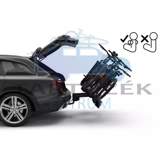 Thule Velocompact FIX4BIKE 961500 kerékpártartó (3+1), Alumínium