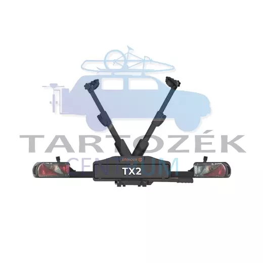 Spinder TX2 S30005 E-bike ready kerékpárszállító vonóhorogra, fekete
