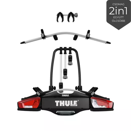 Thule Velocompact 926 3-as kerékpártartó vonóhorogra + adapter 4. kerékpárhoz
