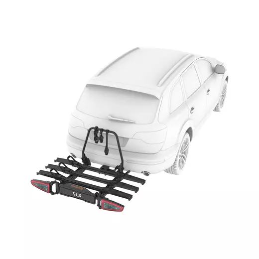 Spinder SL3 LED S30002 kerékpártartó vonóhorogra, black