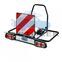Cruz Rear Cargo 940-536 fényvisszaverő tábla, fekete