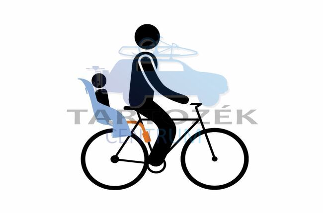 Thule RideAlong Lite 100111 hátsó kerékpáros gyerekülés, narancs