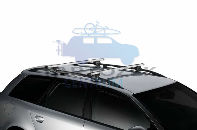 Thule SmartRack előreszerelt alumínium tetőcsomagtartó tetőkorláttal ellátott autókhoz (THU_794000_1001)