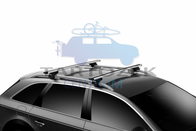 Thule Wingbar EVO alumínium tetőcsomagtartó tetőkorláttal ellátott autókhoz (THU_710400_711200)