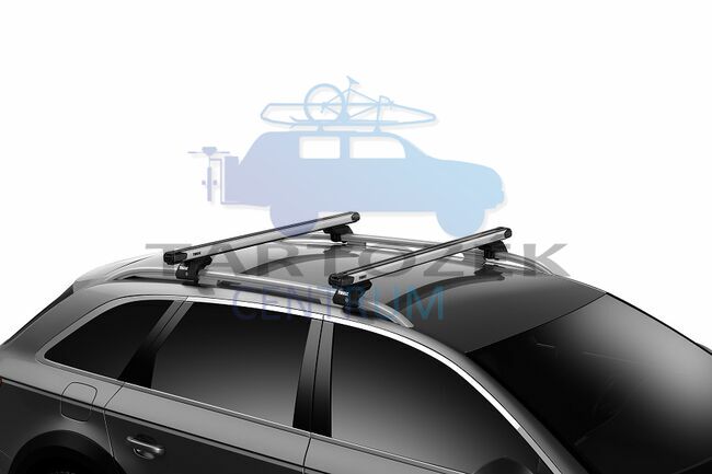 Thule SlideBar tetőcsomagtartó tetőkorláttal ellátott autókhoz (THU_710400_892000)
