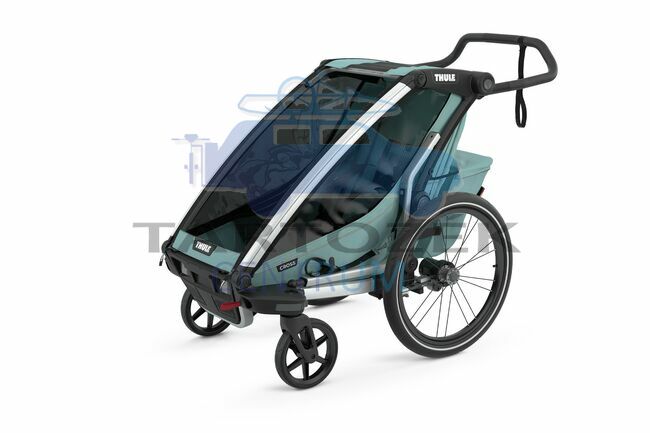 Thule Chariot Cross 10202022 1 üléses multifunkciós gyermekszállító, alumínium/világos kék