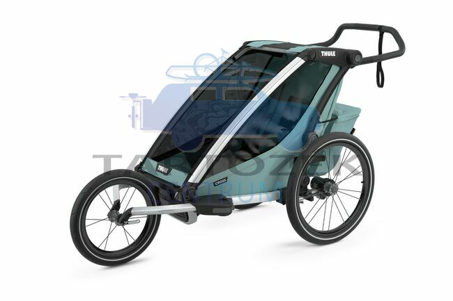 Thule Chariot Cross 10202022 1 üléses multifunkciós gyermekszállító, alumínium/világos kék