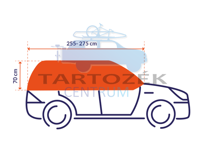 CarPassion Half UV/Fagyálló 10017 S/M autóponyva