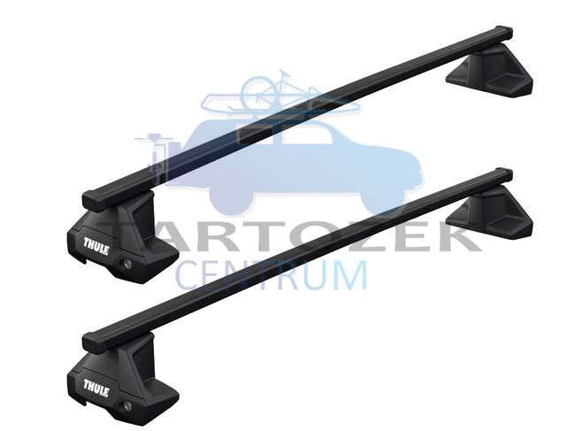 Thule SquareBar acél tetőcsomagtartó normáltetős autókhoz (THU_710500_KIT5050_712400)
