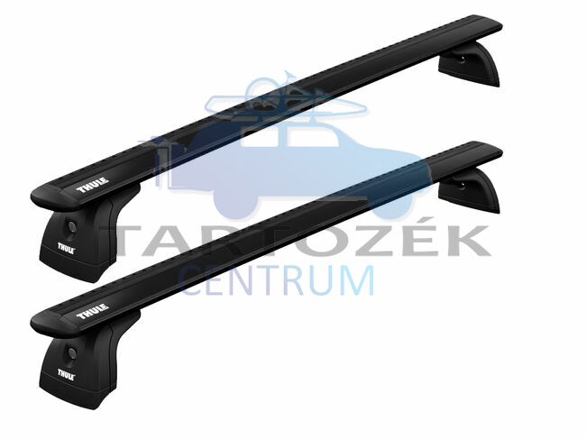 Thule Wingbar EVO alumínium tetőcsomagtartó fix rögzítési ponttal rendelkező autókhoz, fekete (THU_751000_KIT3070_711320)