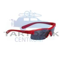 BBB BSG-54 kerékpáros szemüveg Kids fényes piros keret / PC füst lencsékkel