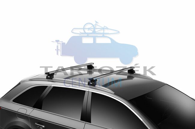Thule Wingbar EVO alumínium tetőcsomagtartó fix rögzítési ponttal rendelkező autókhoz (THU_753000_KIT3050_711200)